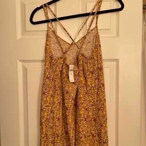 NWT Yellow Floral Midi Dress - Gap